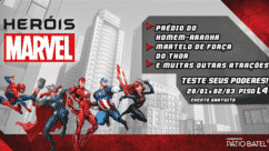 O evento Heróis Marvel será a atração destas férias no Pátio Batel
