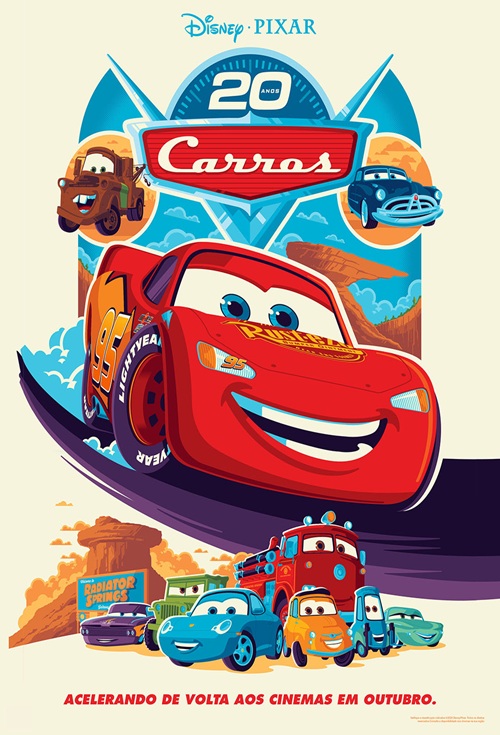 Cartaz do filme Carros (20º Aniversario) 